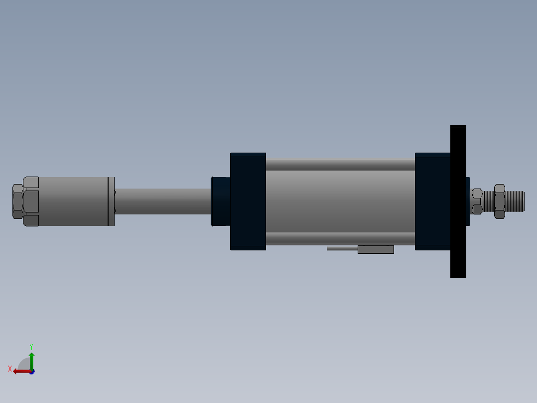 气缸SCJ63x75-50SFA后视图