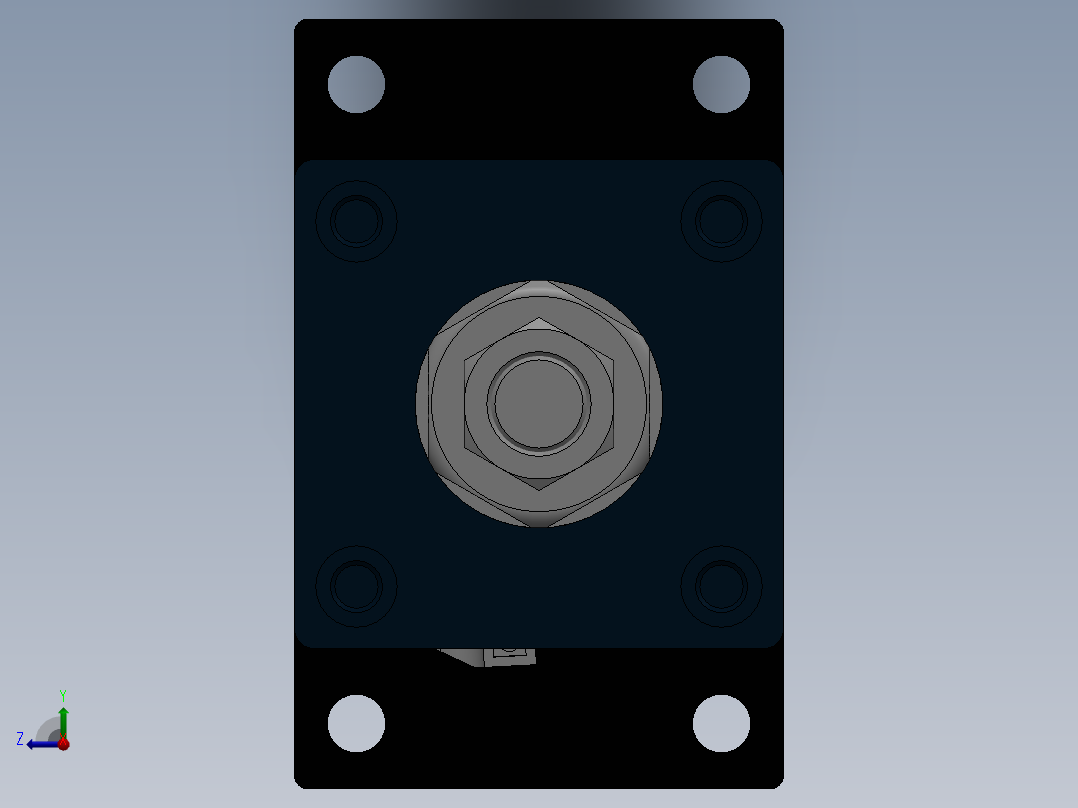 气缸SCJ63x75-50SFA右视图