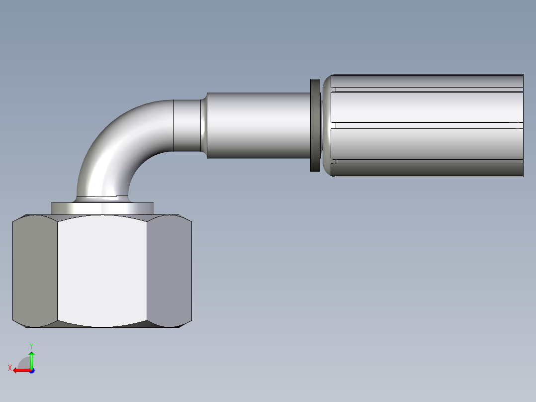 1C43系列-24°重型90°头后视图