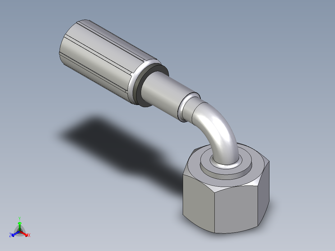 1C43系列-24°重型90°头正等轴测图
