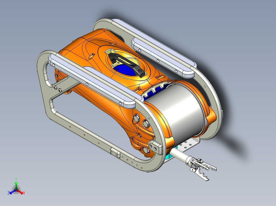 Minisub迷你潜艇水下<span style='color: red'>无人机</span>3D数模图纸 STEP格式