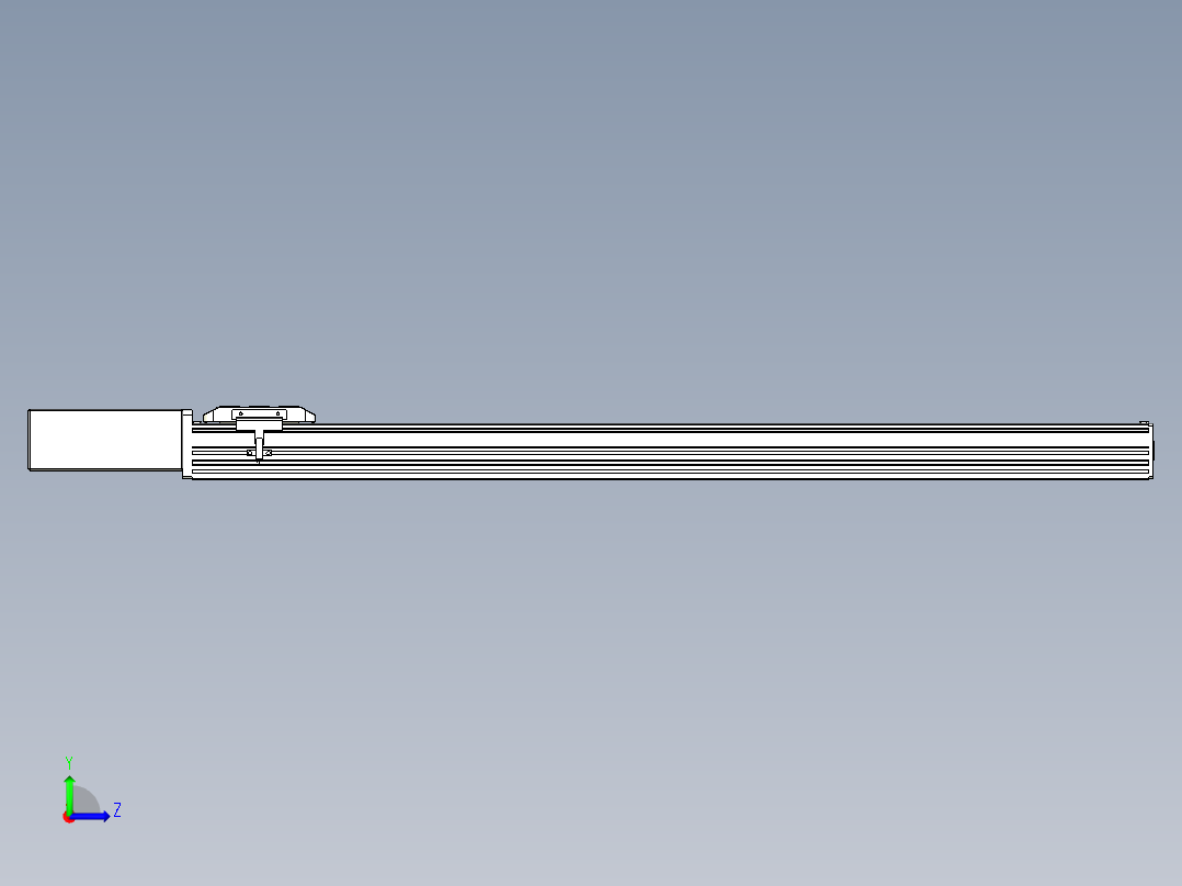 同步带全封闭直线模组TPA-HCB-85D-90-L850-MR-C-P20-N3左视图
