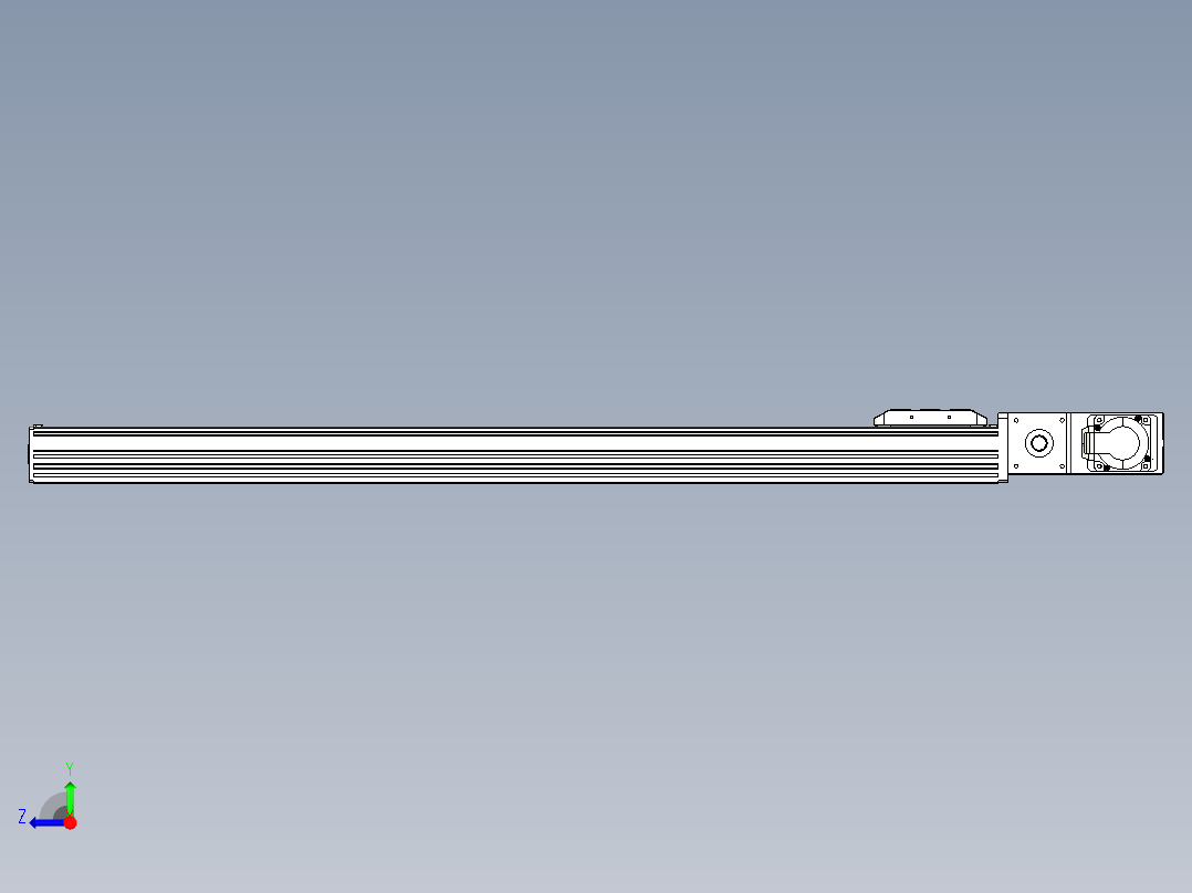 同步带全封闭直线模组TPA-HCB-85D-90-L850-MR-C-P20-N3右视图