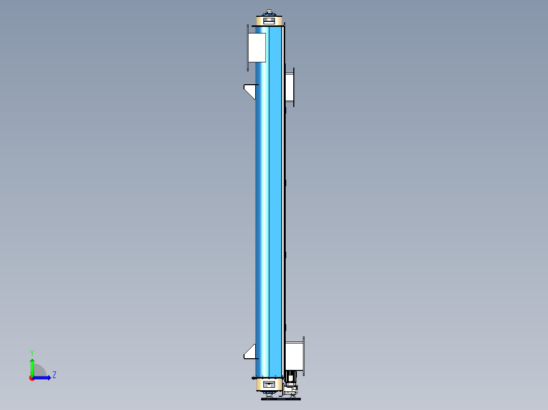 螺旋输送机左视图