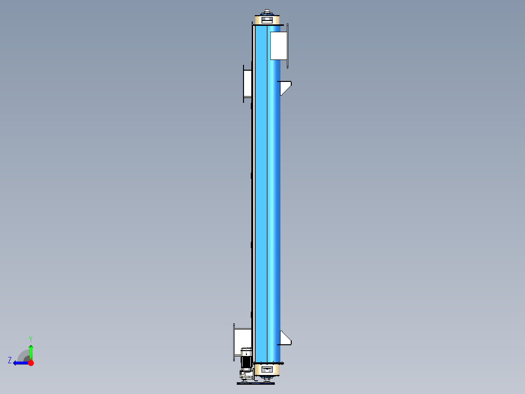 螺旋输送机右视图