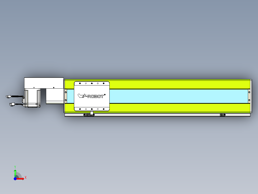 威洛博VBC同步带传动一无尘环境VBC17-L45-S650-BR-ZP75-C3前视图