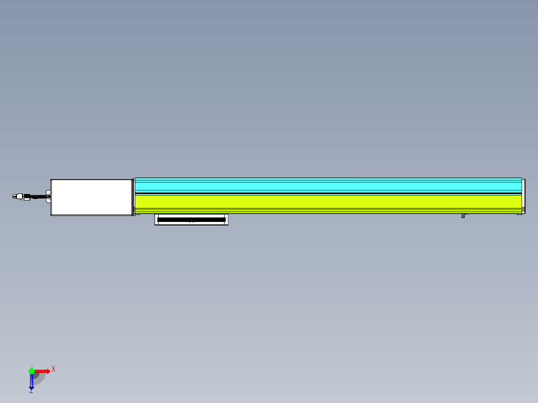 威洛博VBC同步带传动一无尘环境VBC17-L45-S650-BR-ZP75-C3俯视图