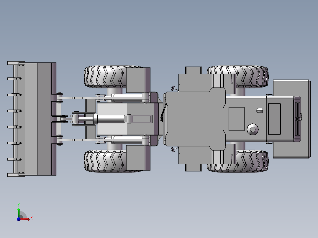 FH0453【三维建模图纸】轮式装载机工作装置设计4.24前视图