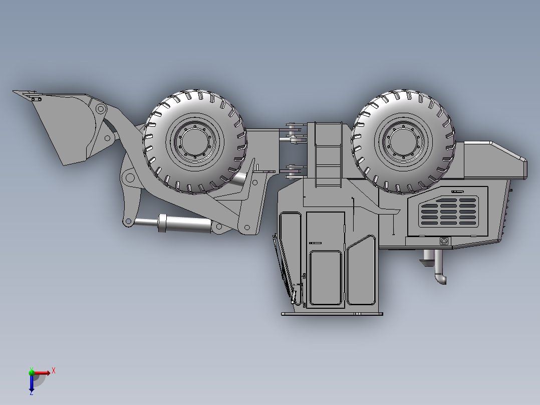 FH0453【三维建模图纸】轮式装载机工作装置设计4.24俯视图