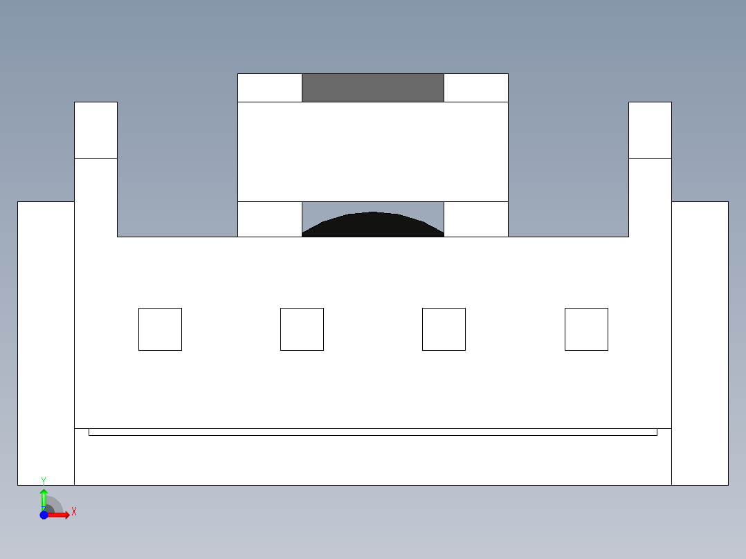 槽型光电传感器LU-E300前视图