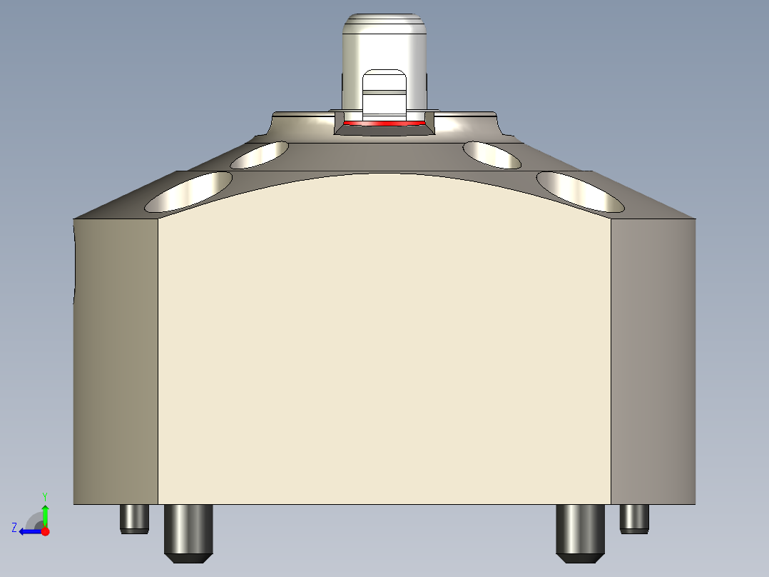 KOSMEKSFA2000-G0A-090多系列多零件图纸模型多系列多零件图纸模型右视图