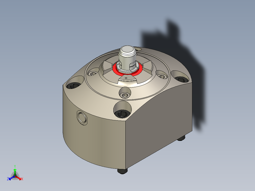 KOSMEKSFA2000-G0A-090多系列多零件图纸模型多系列多零件图纸模型正等轴测图