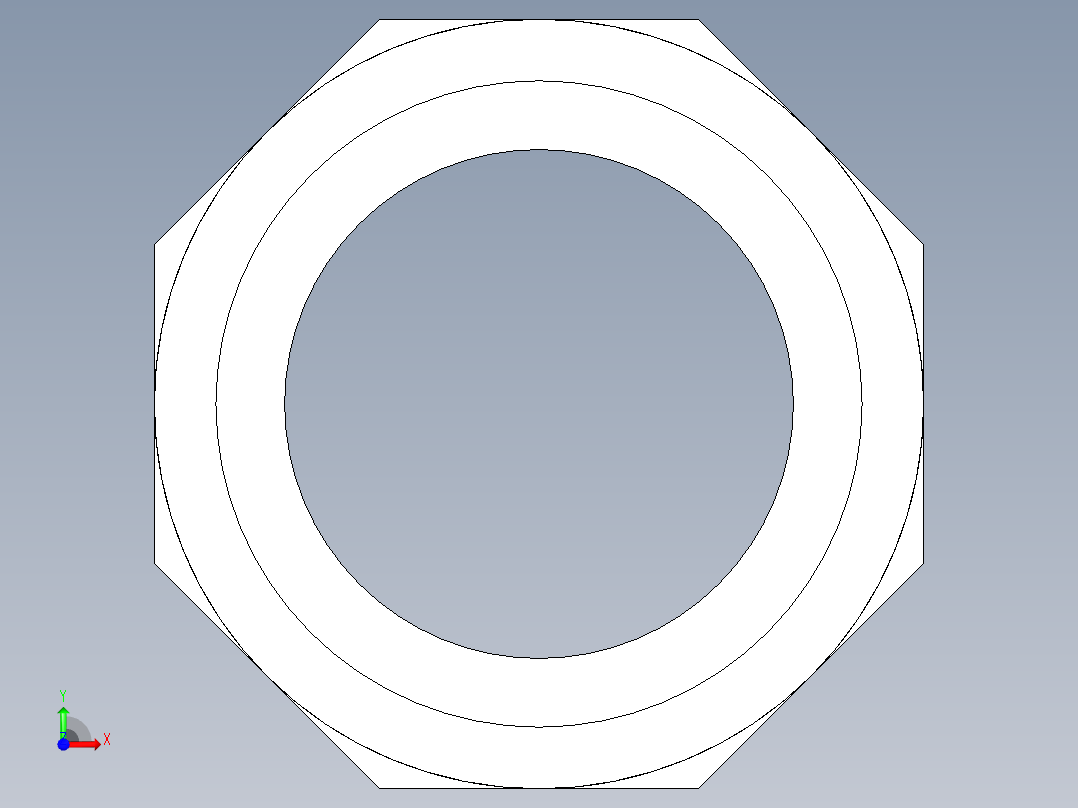 4KIFC 用溶剂焊接插座DF双适配器，溶剂焊接插口DM和BSP的阳螺纹端R前视图