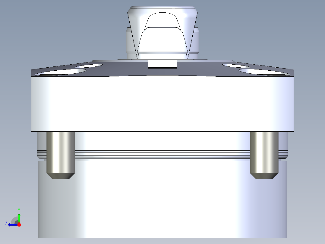 KOSMEKSFH3160-G多系列多零件图纸模型右视图