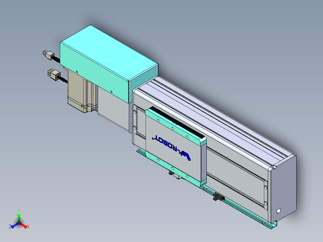 威洛博VBC同步带传动一无尘环境VBC14-L45-S100-BR-ZP75-C3正等轴测图