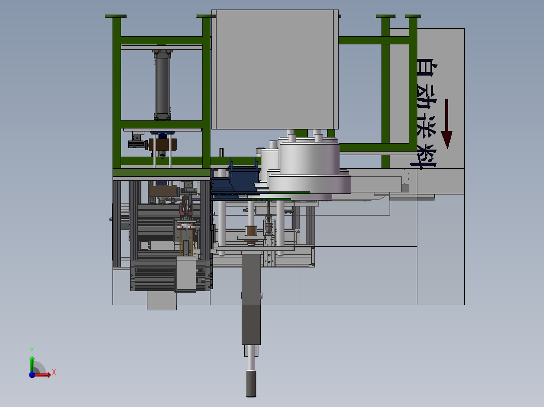 马达组装前视图