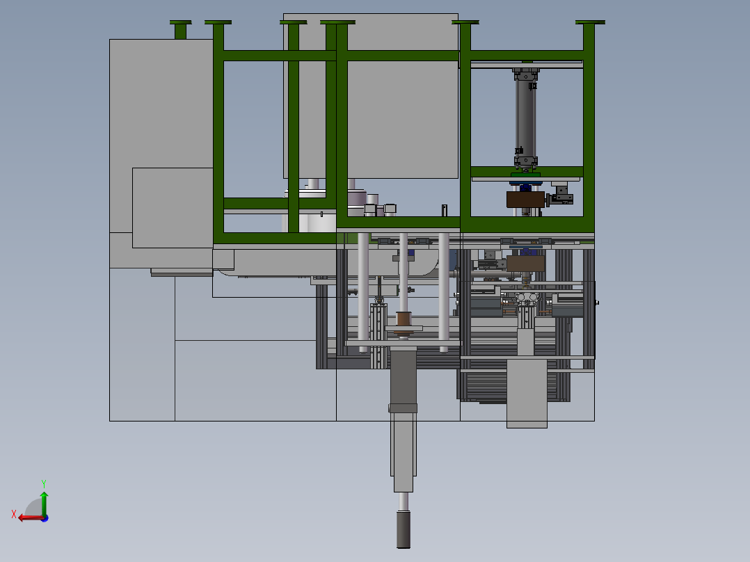 马达组装后视图