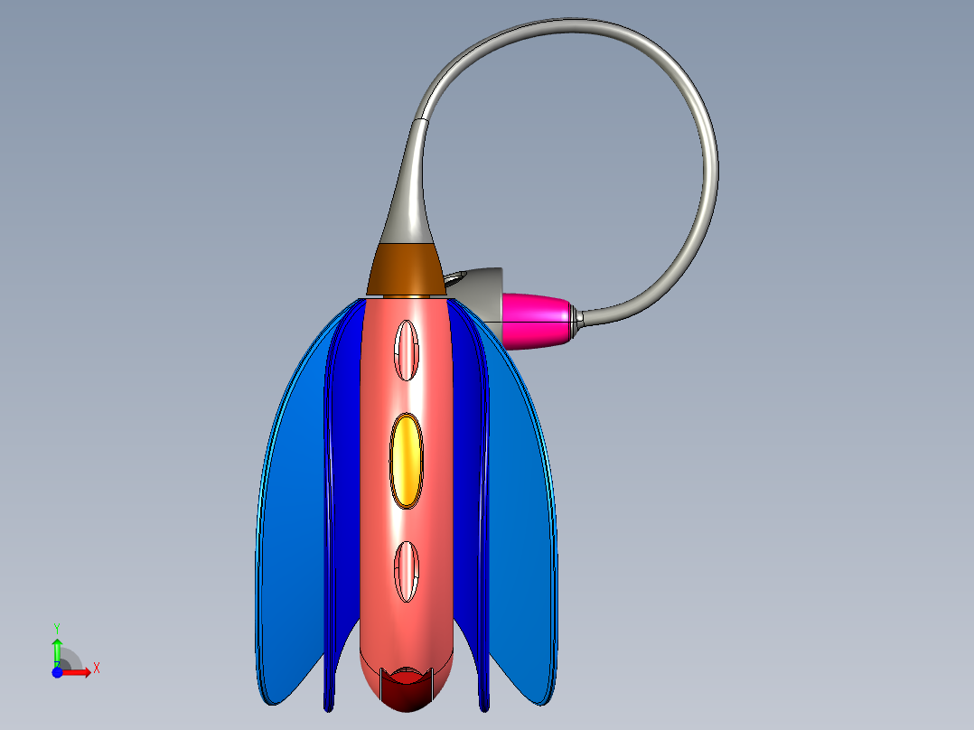 柔性助听器前视图