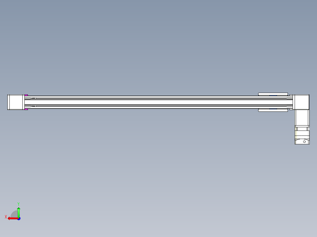 威洛博LB.GB同步带传动--欧规系列GB8-L192-S1400-BL-P75-K后视图