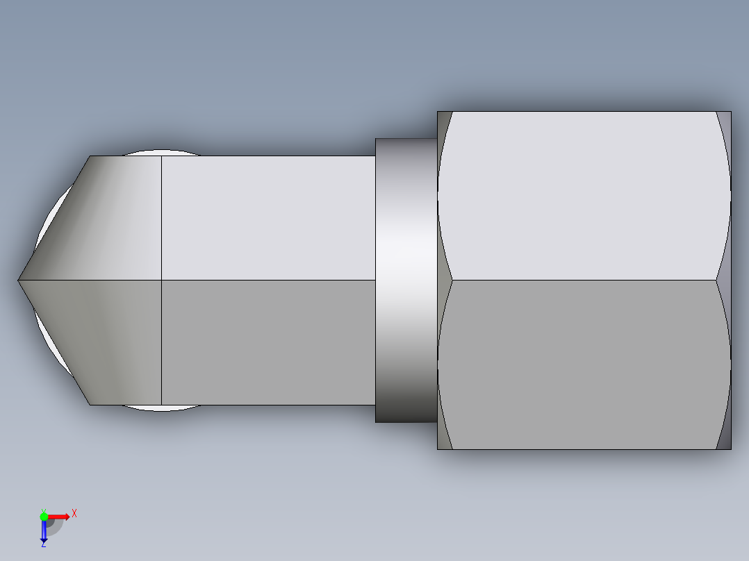 卡套式工业通用硬管接头EO_Male_stud_elbow_WE08SM71俯视图