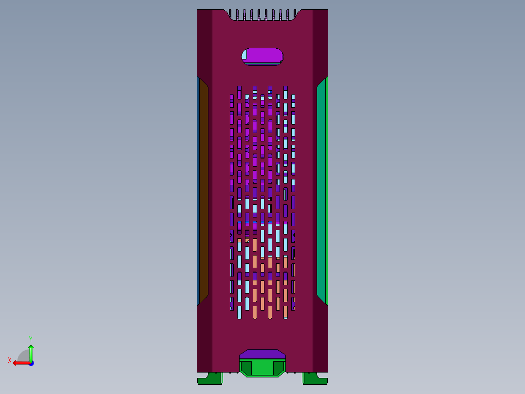 完全形态追风者SHIFT装机机箱后视图