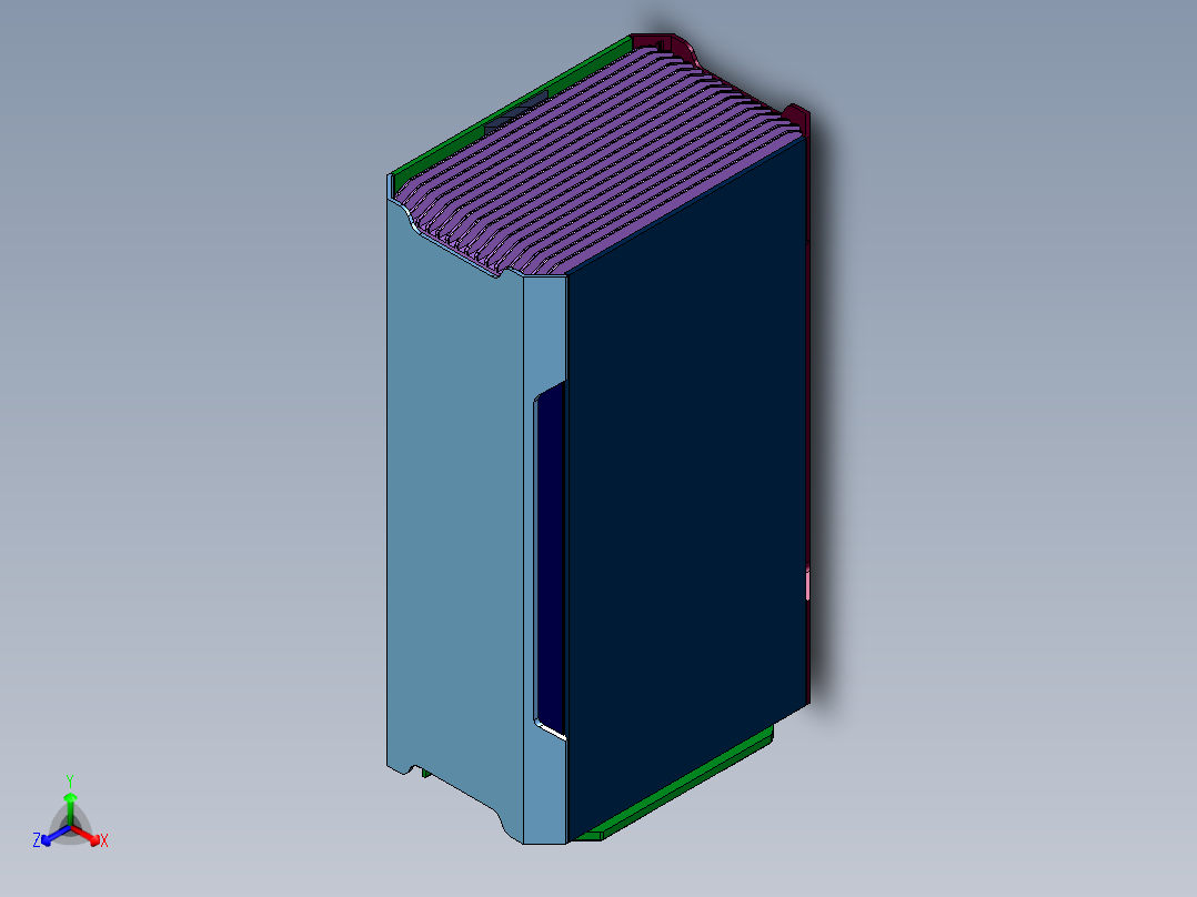 完全形态追风者SHIFT装机机箱正等轴测图