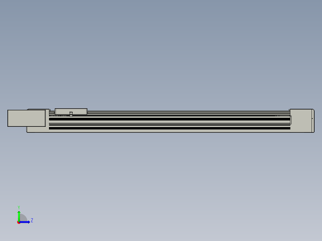 威洛博直线电机模组EB10-L224-S1100-BL-ZP75-MS3-5K左视图