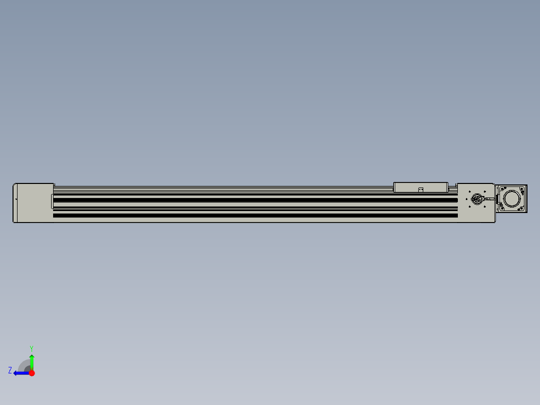 威洛博直线电机模组EB10-L224-S1100-BL-ZP75-MS3-5K右视图