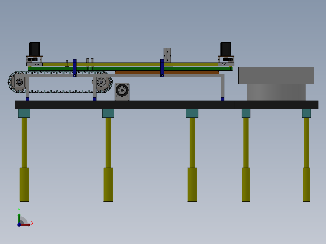 面条自动成型生产线sw17前视图