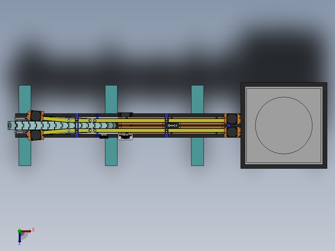 面条自动成型生产线sw17俯视图