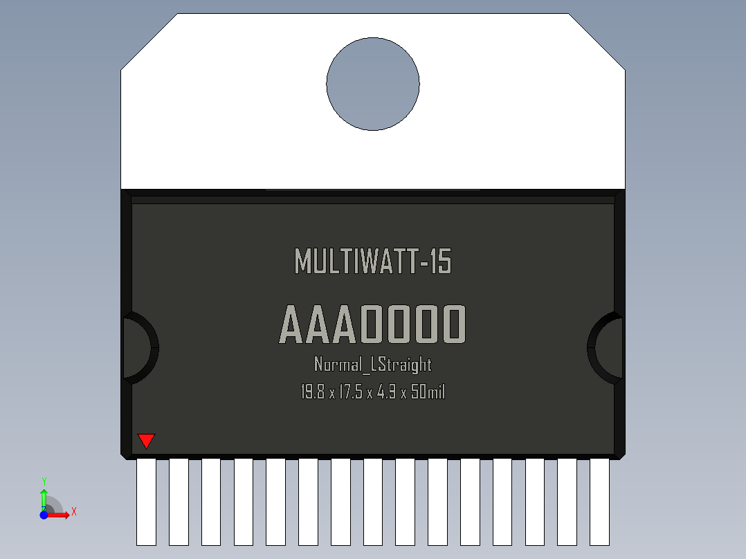 multiwatt-ST 封装-MULTIWATT-15_Normal_LStraight_rev1.1前视图
