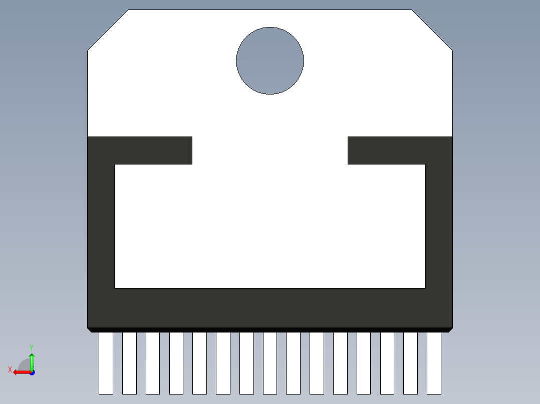 multiwatt-ST 封装-MULTIWATT-15_Normal_LStraight_rev1.1后视图