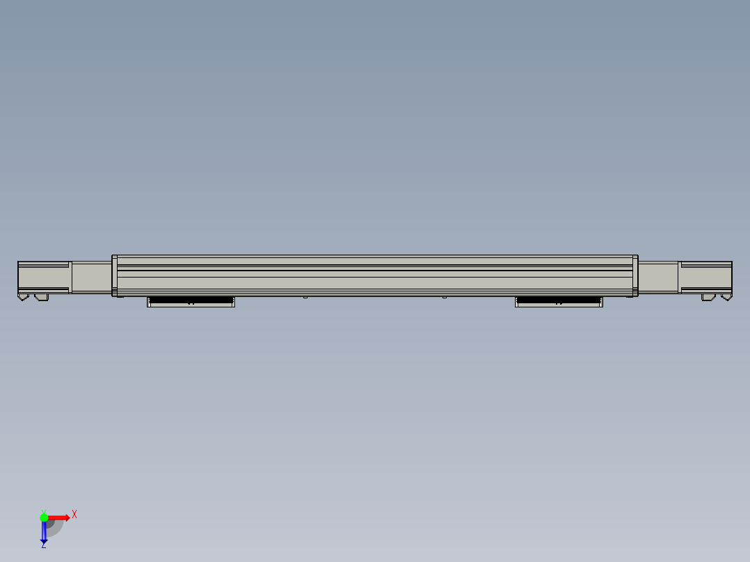 威洛博双电机滑台-VC14D2-S200-BC-P40-C6俯视图