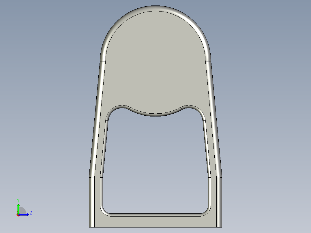取手(不銹鋼)ES-3D多系列多零件图纸模型左视图