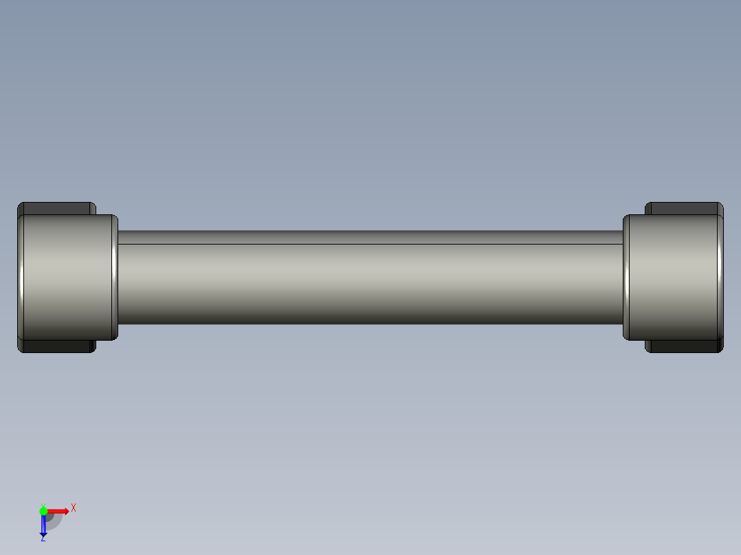 取手(不銹鋼)ES-3D多系列多零件图纸模型俯视图