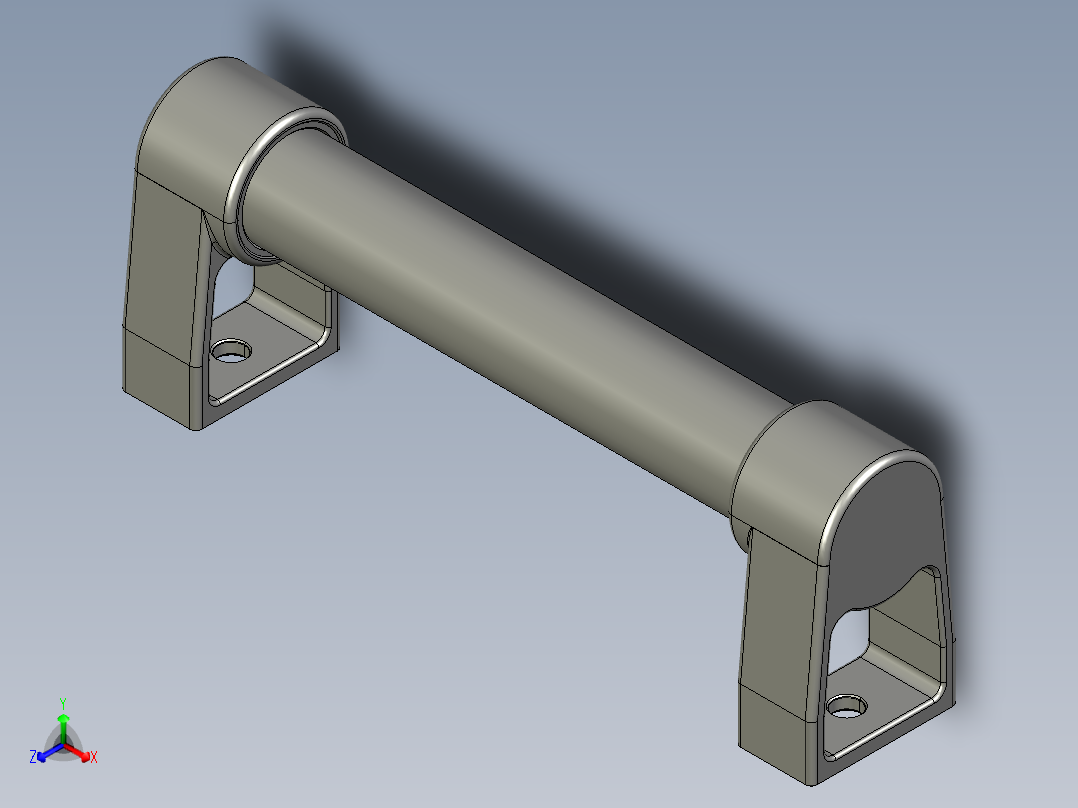 取手(不銹鋼)ES-3D多系列多零件图纸模型正等轴测图