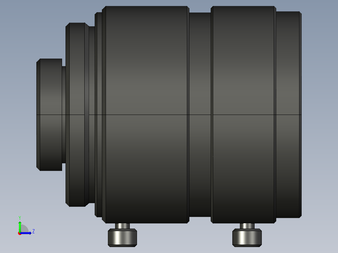 基恩士CV-L25_kc图纸模型左视图