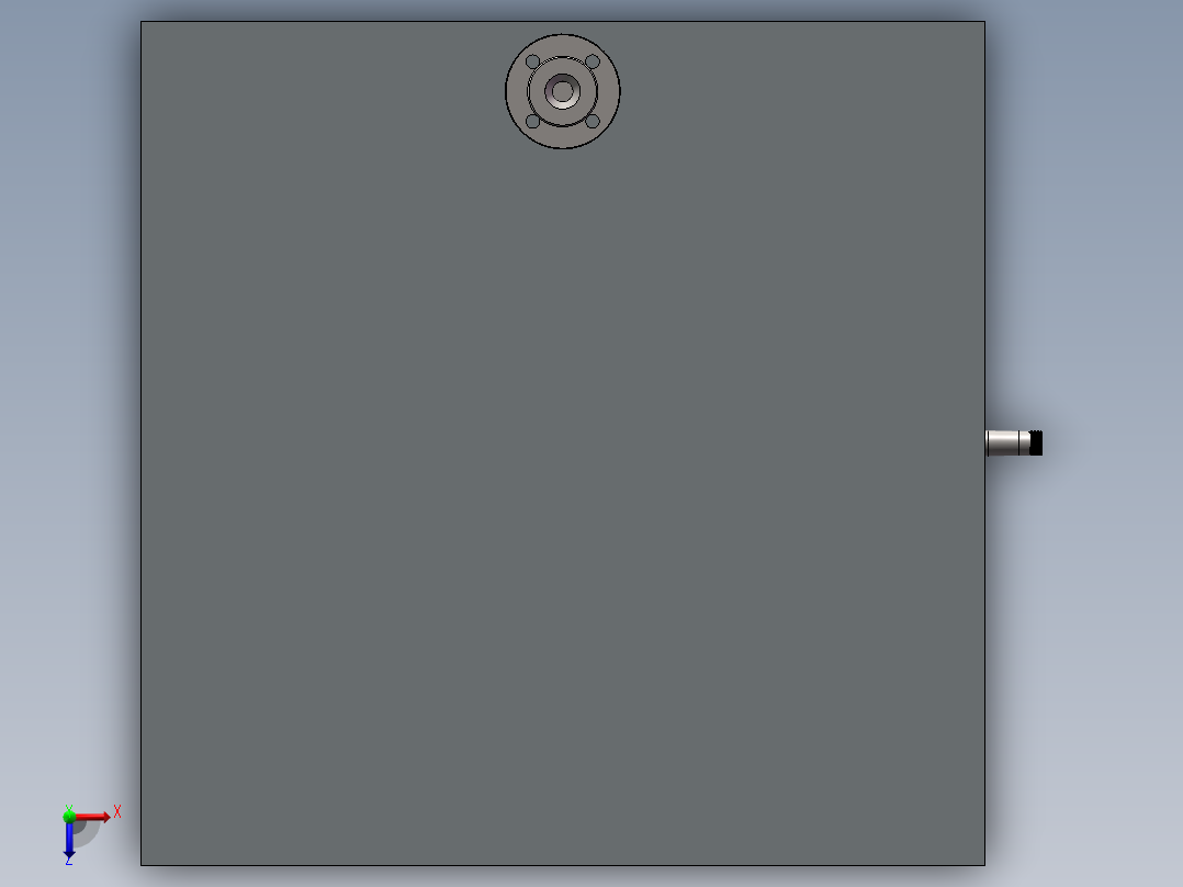 紧急复合式冲淋洗眼房SW模型设计俯视图