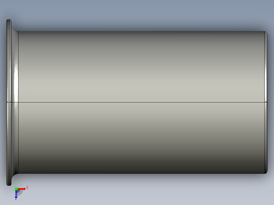 软管与硬管连接用工业通用接头0127_12_00俯视图