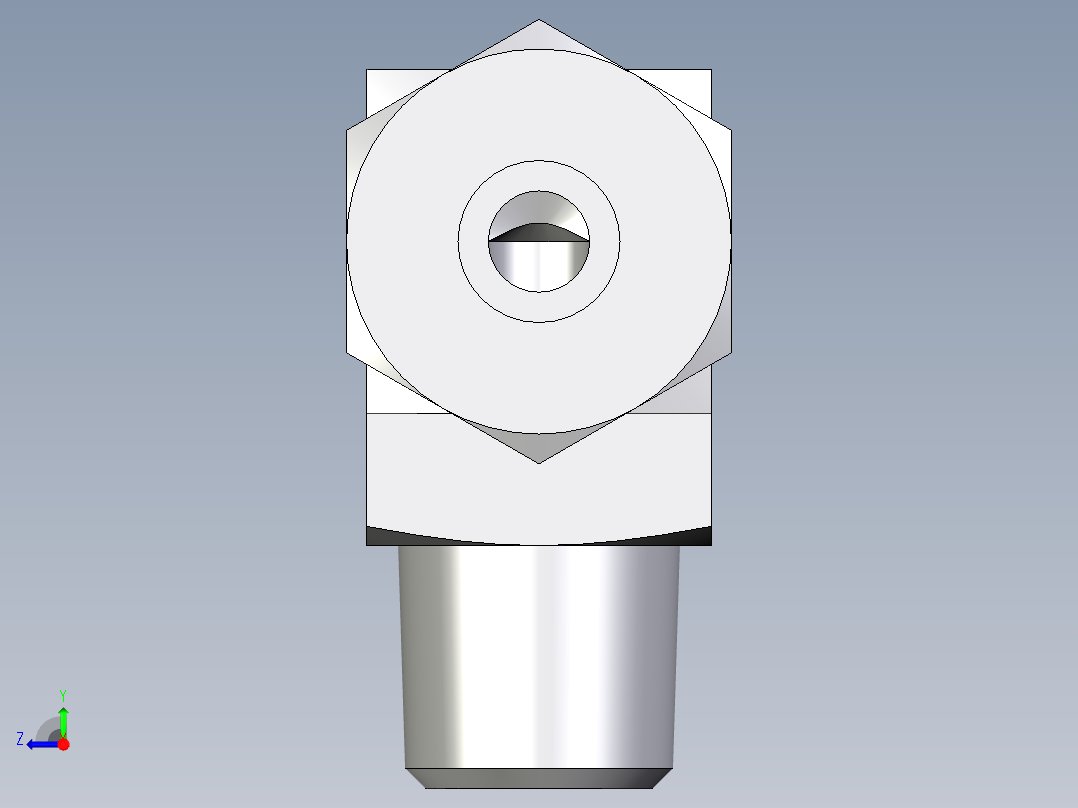 卡套式工业通用硬管接头EO_Male_stud_elbow_WE08SRCF右视图