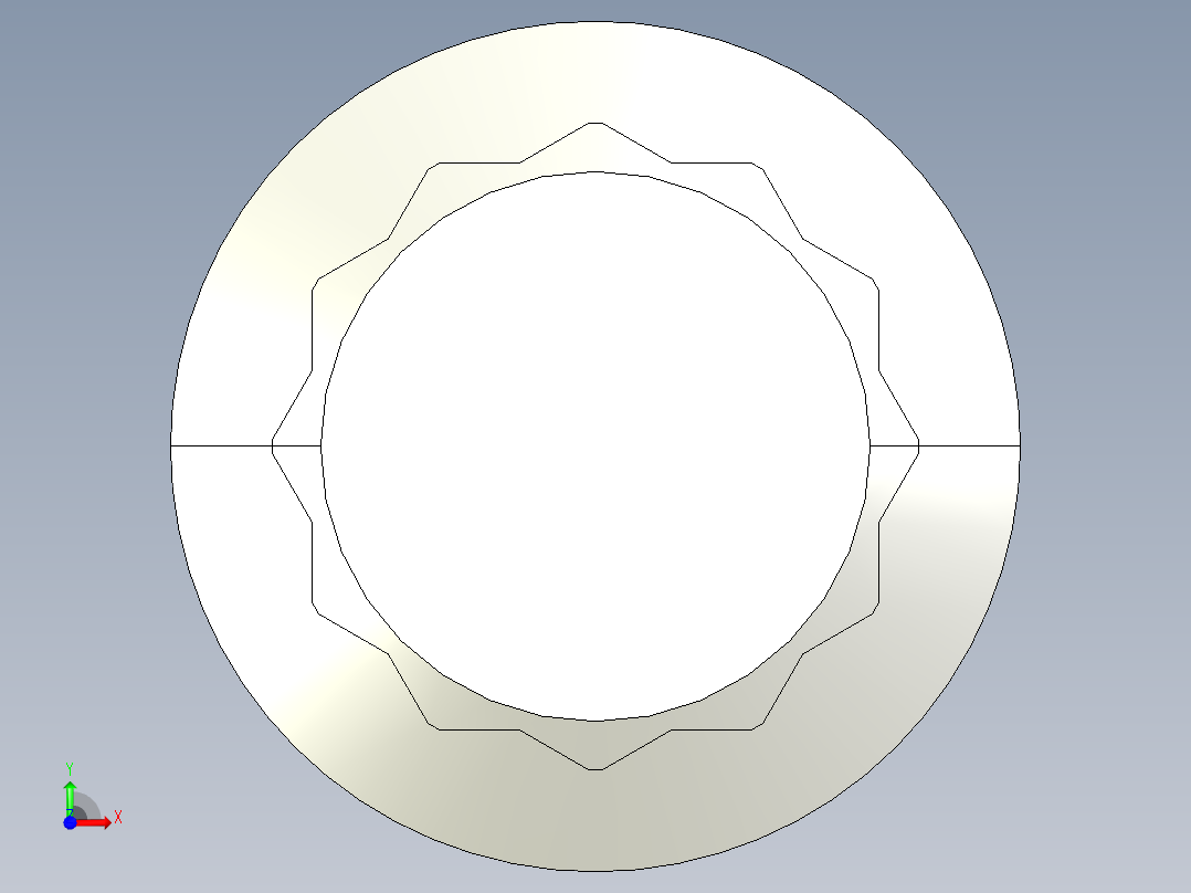 法兰头螺钉-5-16in-24 1.25long 12-point screws.IGS前视图