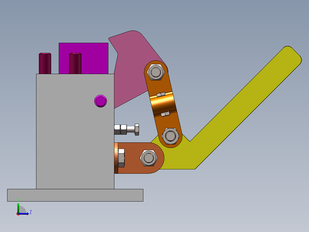 夹料机构1左视图