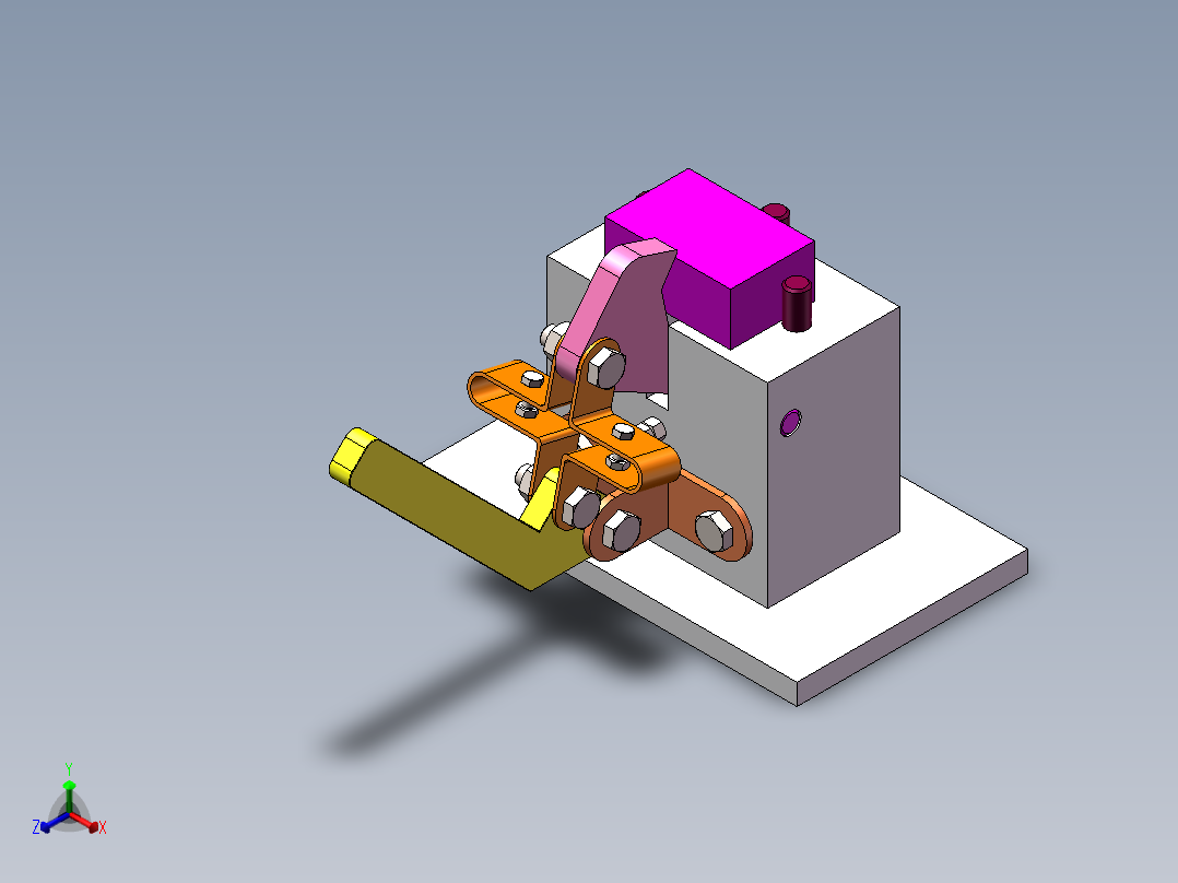 夹料机构1正等轴测图