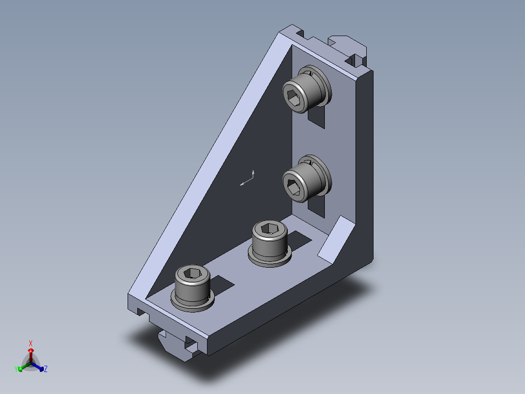 铝型材及其附件3.21.45.4590.STK正等轴测图