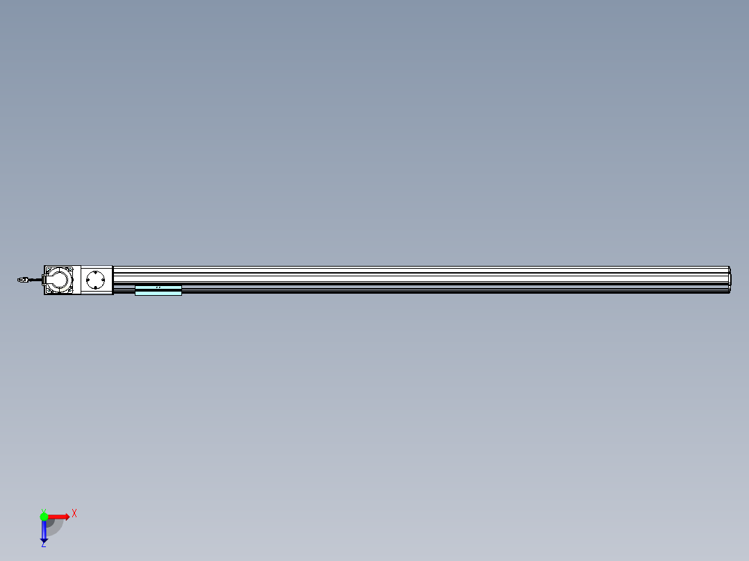 威洛博VBF同步带传动一般环境VBF14-L45-S1550-BL-ZP75-C3俯视图
