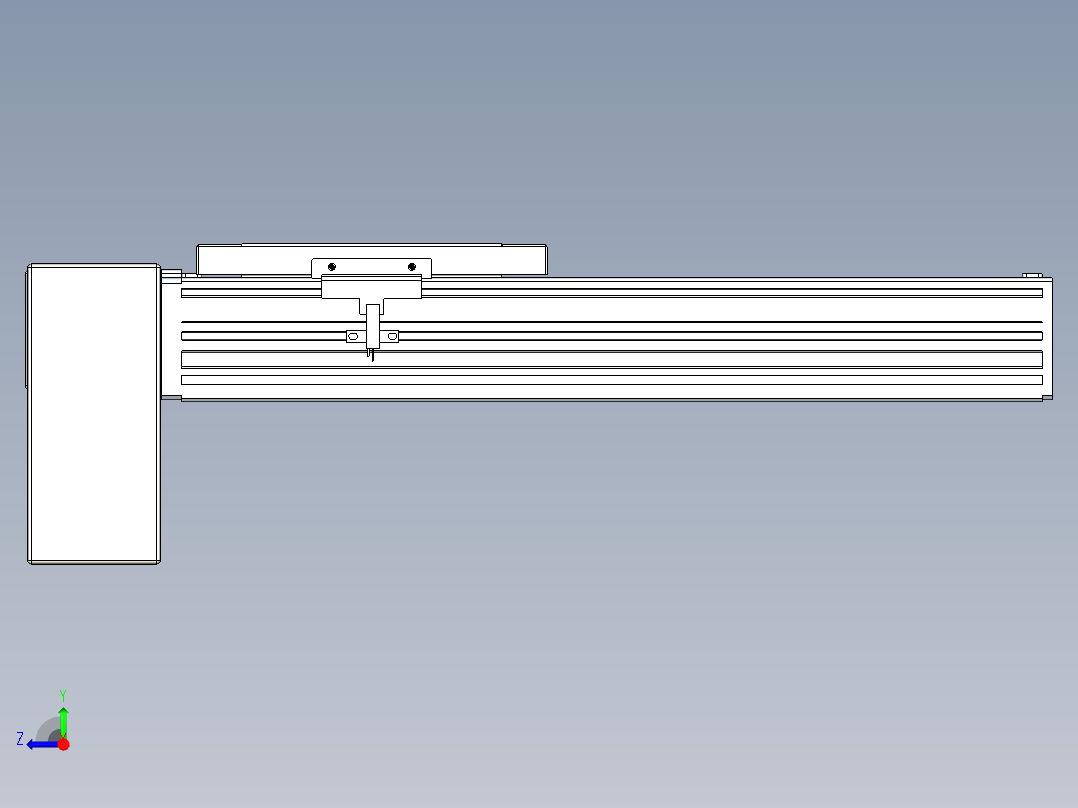 同步带全封闭直线模组TPA-HCB-120D-90-L200-RP-C-P40-N3右视图