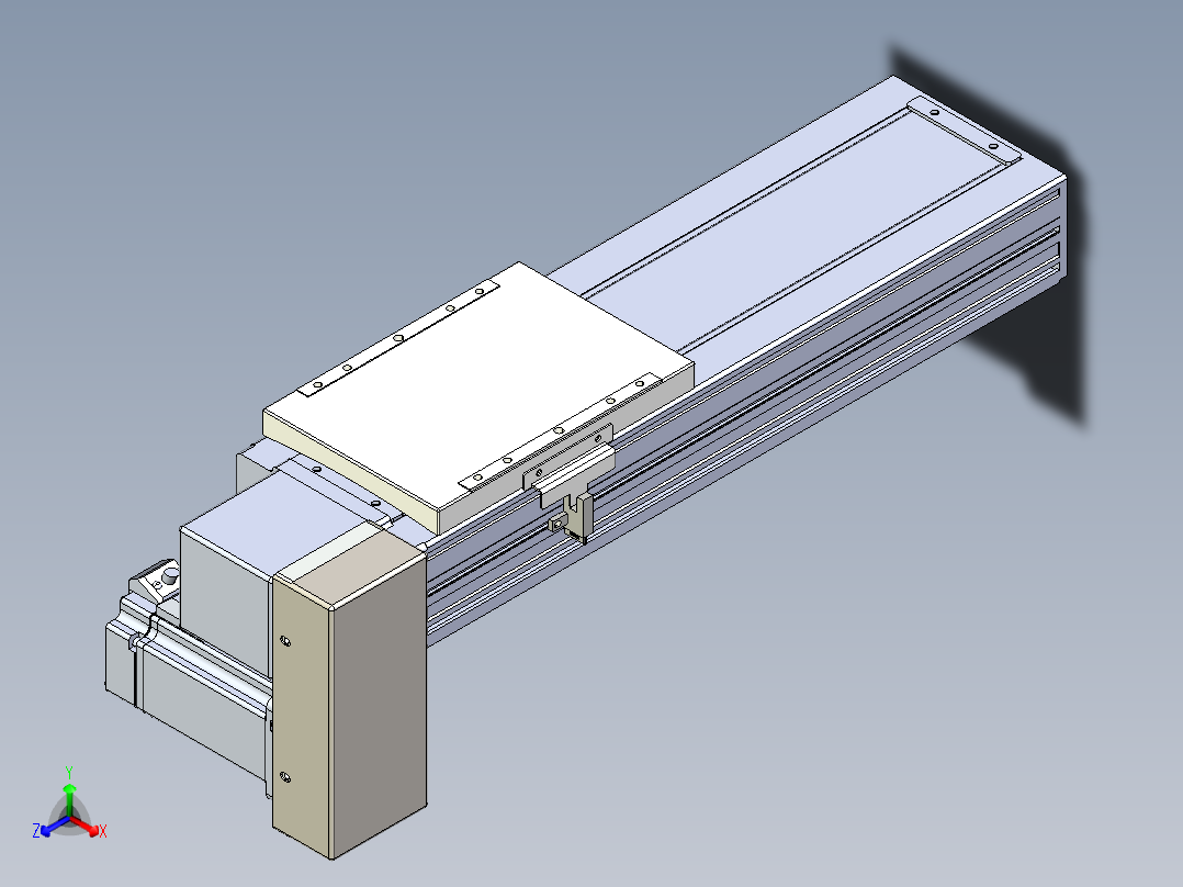 同步带全封闭直线模组TPA-HCB-120D-90-L200-RP-C-P40-N3正等轴测图