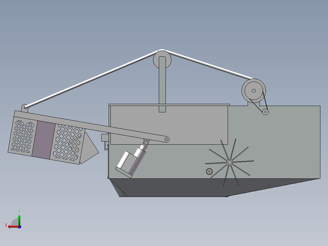 垃圾清理船 1459940后视图