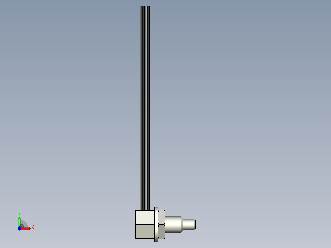 直角光纤_漫反射型FR-Y36前视图