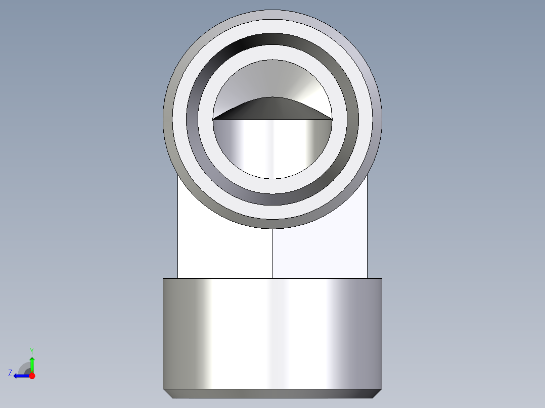 卡套式工业通用硬管接头EO_Union_elbow_W15LCFX右视图